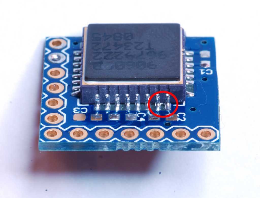 mlx-90609b soldered with a shortcircuit