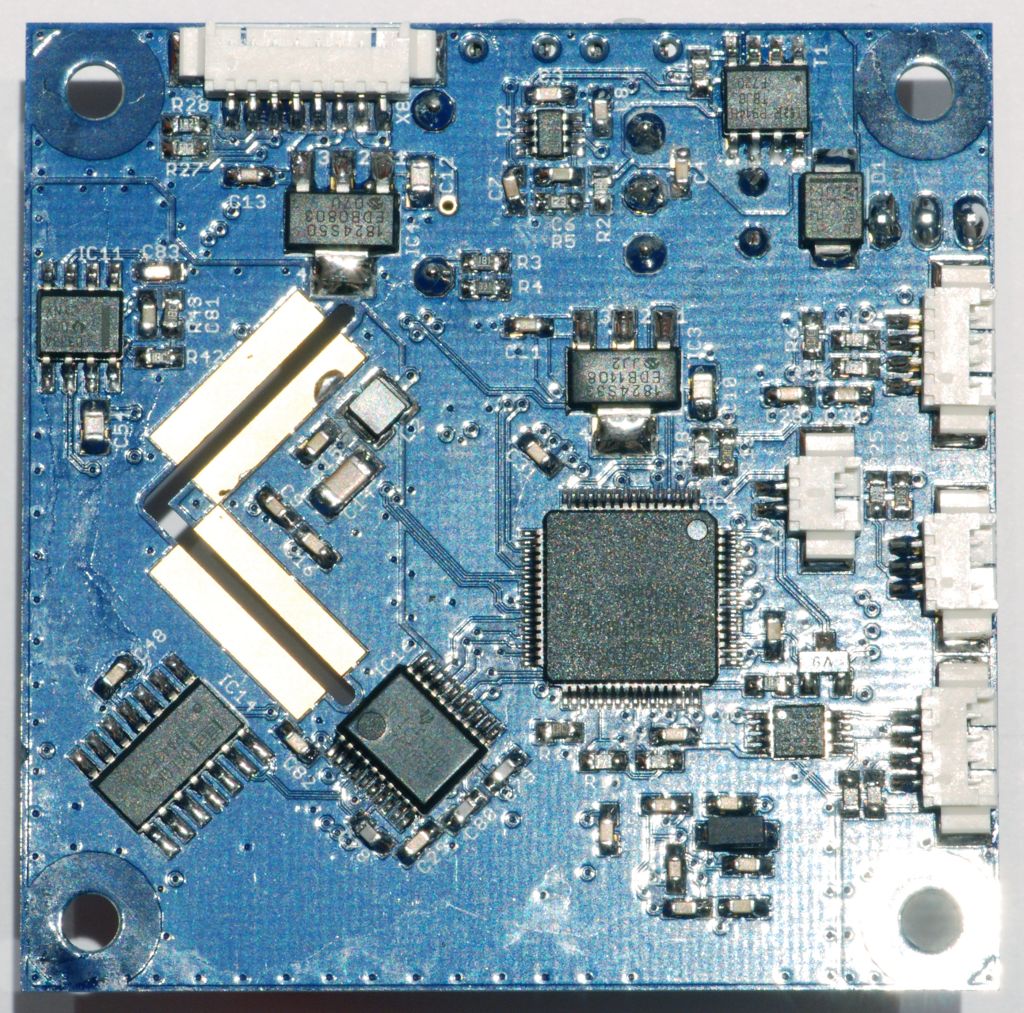 fc-board bottomside with nearly everything soldered