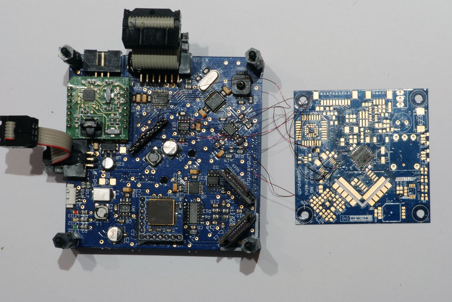 FC board connected to an old fc for testing the acc