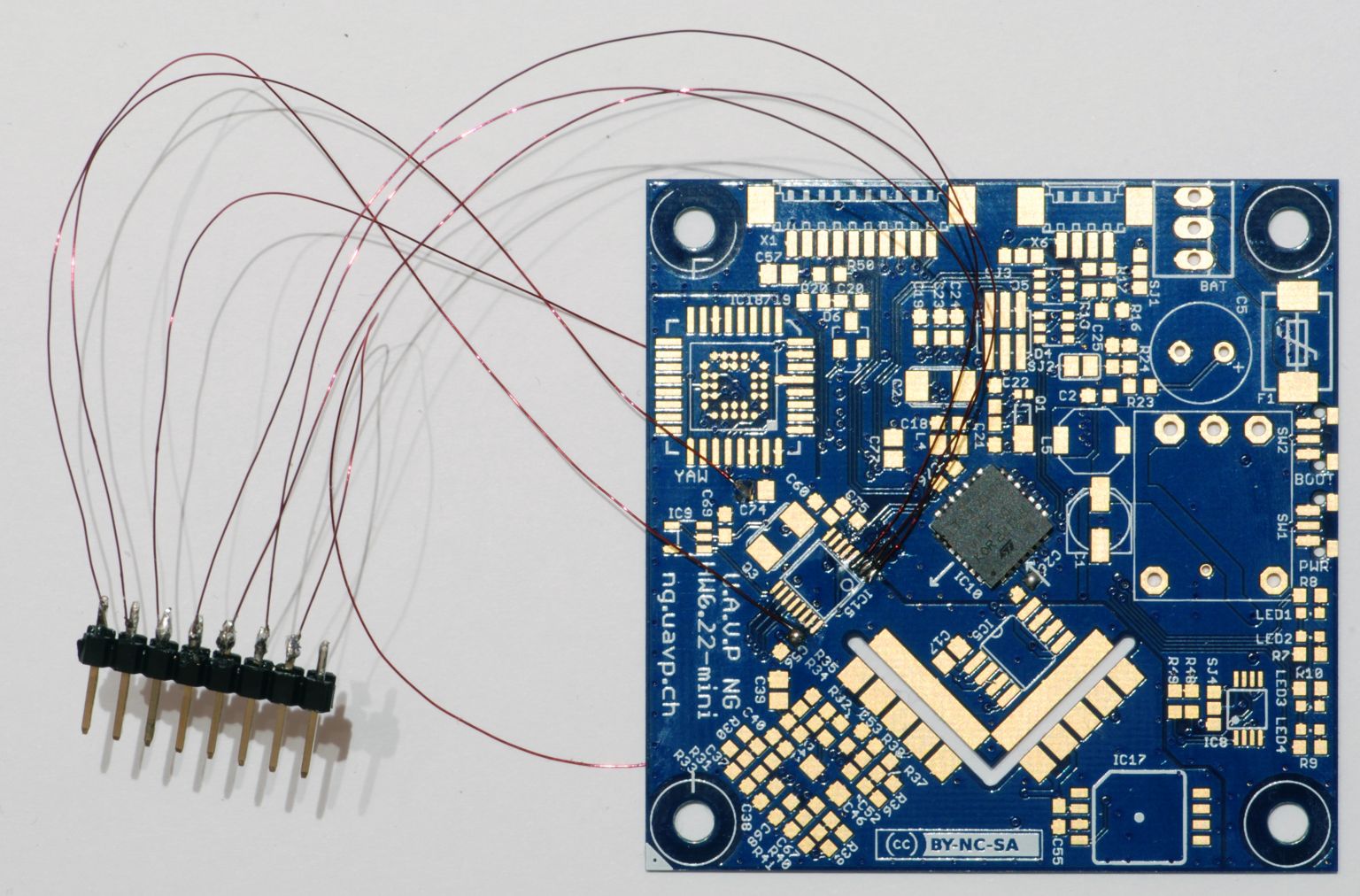 FC board with connector for testing the acc