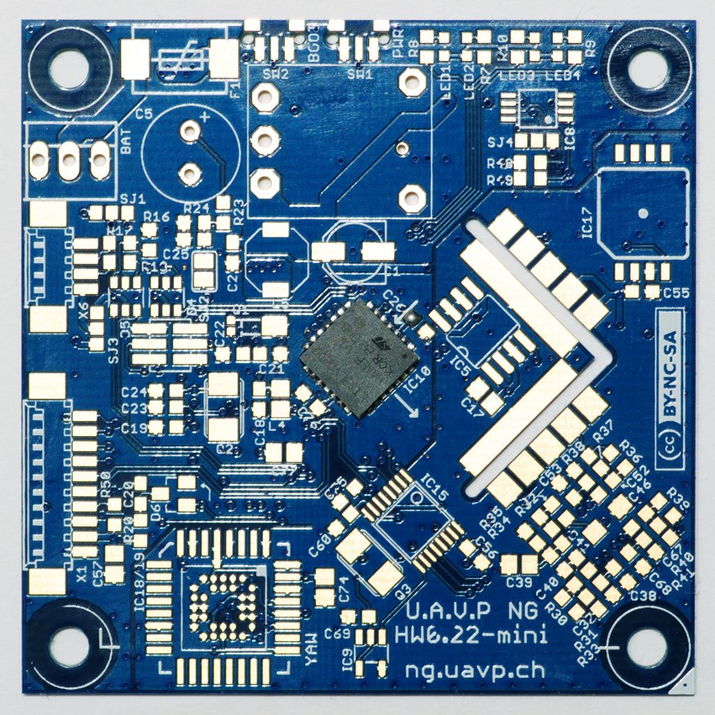 fc-board with the accelerometer soldered