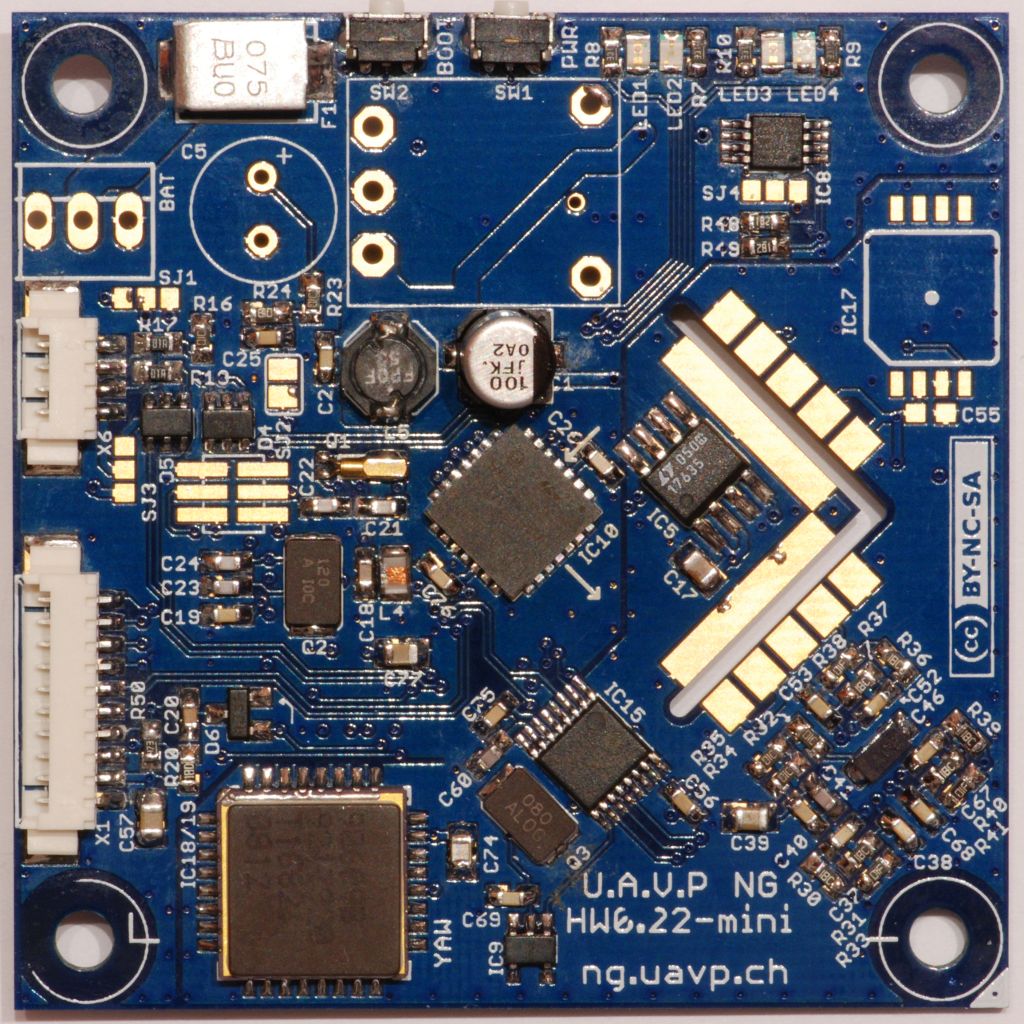 fc-board topside with multipin-ICs, small stuff and connectors soldered