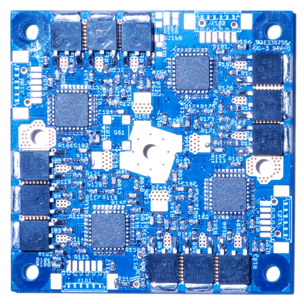 ngblc bottomside with FETs, Atmegas, Rs and Cs