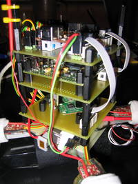 UAVP HW-0.10 PCB fully assembled with Foxboard