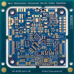 UAVP Mini-NG HW-0.30-mini-r0 PCB naked (top)