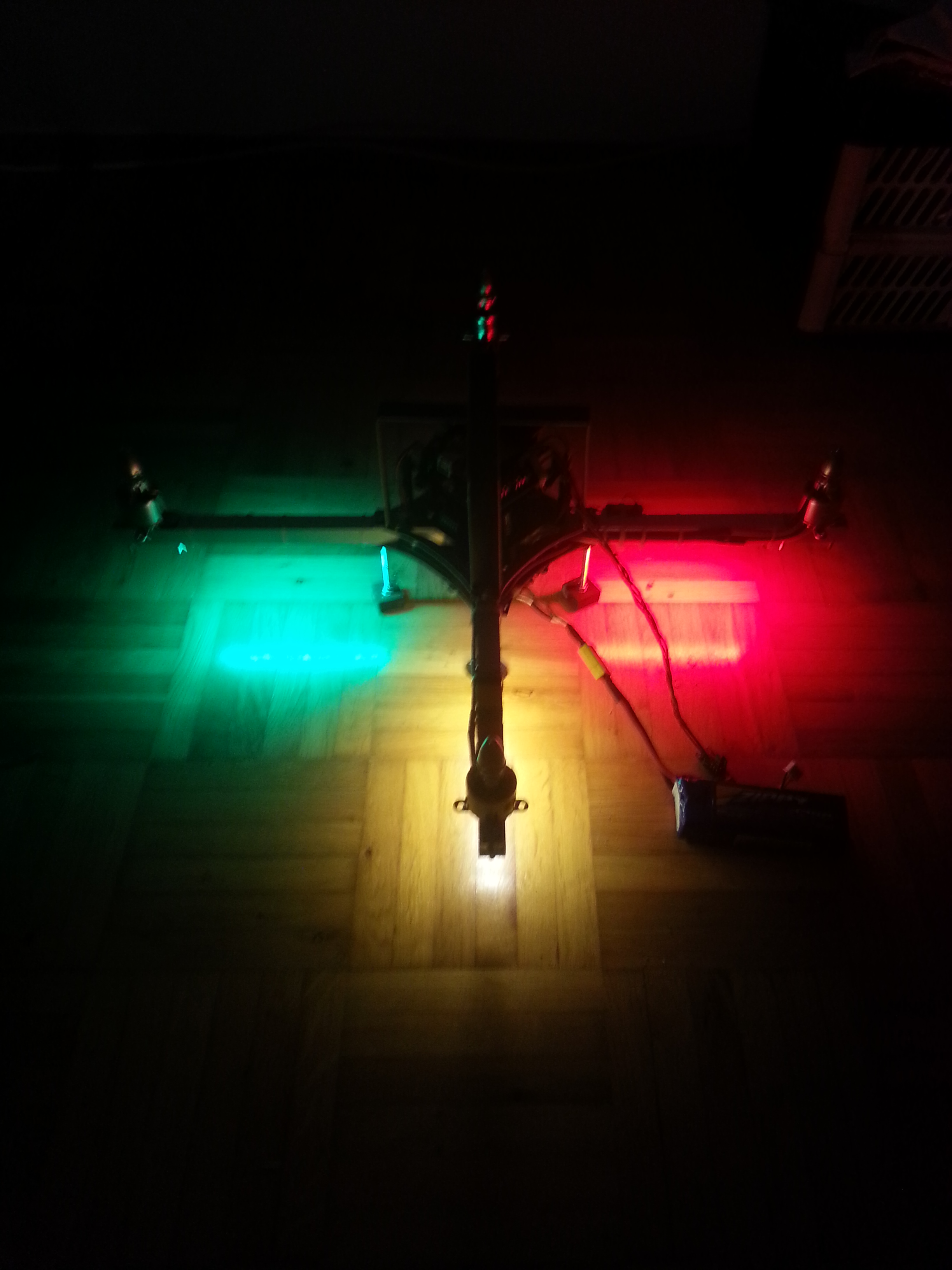 V1 with LED-Strips in darkness
